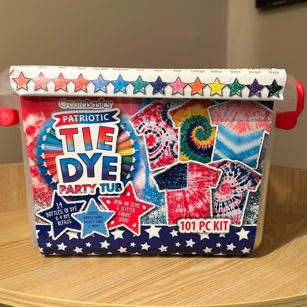 Patriotic Tie-dye party tub kit